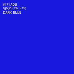 #171ADB - Dark Blue Color Image