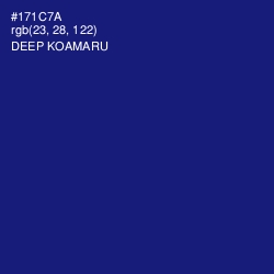 #171C7A - Deep Koamaru Color Image
