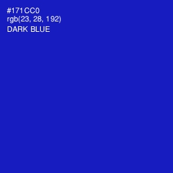 #171CC0 - Dark Blue Color Image