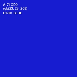 #171CD0 - Dark Blue Color Image