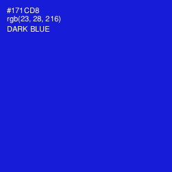 #171CD8 - Dark Blue Color Image