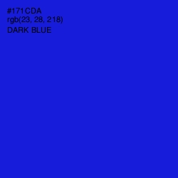 #171CDA - Dark Blue Color Image