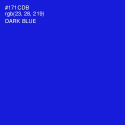 #171CDB - Dark Blue Color Image