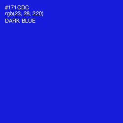 #171CDC - Dark Blue Color Image