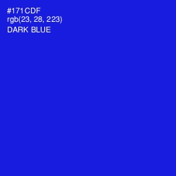 #171CDF - Dark Blue Color Image