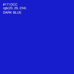 #171DCC - Dark Blue Color Image