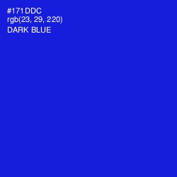 #171DDC - Dark Blue Color Image