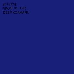 #171F78 - Deep Koamaru Color Image