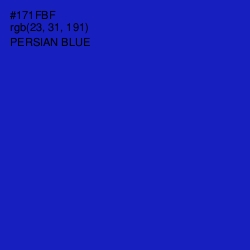 #171FBF - Persian Blue Color Image