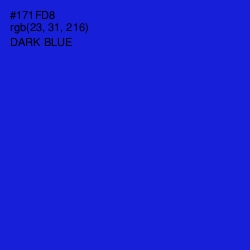 #171FD8 - Dark Blue Color Image