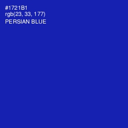 #1721B1 - Persian Blue Color Image