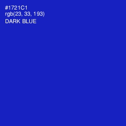 #1721C1 - Dark Blue Color Image