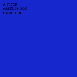 #1727CE - Dark Blue Color Image