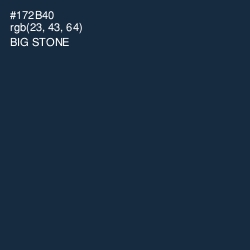 #172B40 - Big Stone Color Image