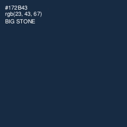 #172B43 - Big Stone Color Image