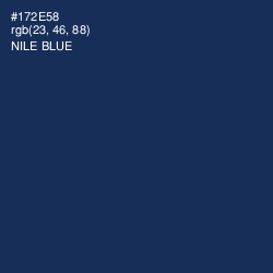 #172E58 - Nile Blue Color Image