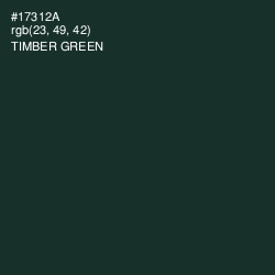 #17312A - Timber Green Color Image
