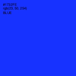 #1732FE - Blue Color Image