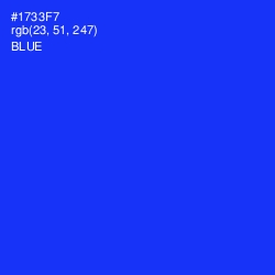 #1733F7 - Blue Color Image