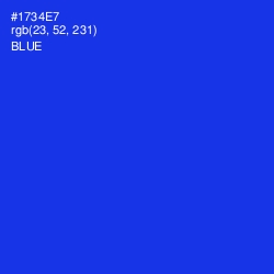 #1734E7 - Blue Color Image