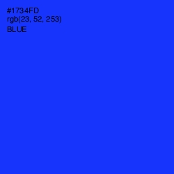 #1734FD - Blue Color Image