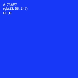 #1738F7 - Blue Color Image