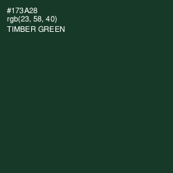 #173A28 - Timber Green Color Image