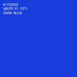 #173DDD - Dark Blue Color Image