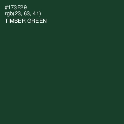 #173F29 - Timber Green Color Image