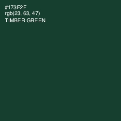 #173F2F - Timber Green Color Image
