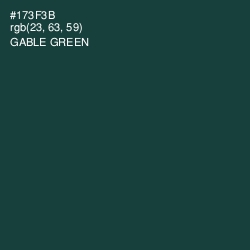 #173F3B - Gable Green Color Image