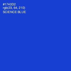 #1740D2 - Science Blue Color Image