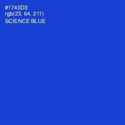 #1740D3 - Science Blue Color Image