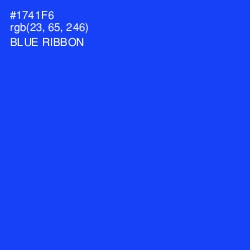 #1741F6 - Blue Ribbon Color Image