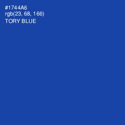 #1744A6 - Tory Blue Color Image