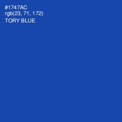 #1747AC - Tory Blue Color Image