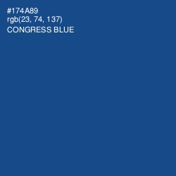 #174A89 - Congress Blue Color Image