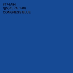 #174A94 - Congress Blue Color Image