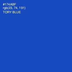 #174ABF - Tory Blue Color Image