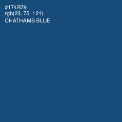 #174B79 - Chathams Blue Color Image