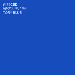 #174CBD - Tory Blue Color Image