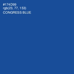 #174D99 - Congress Blue Color Image