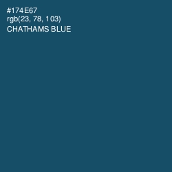 #174E67 - Chathams Blue Color Image