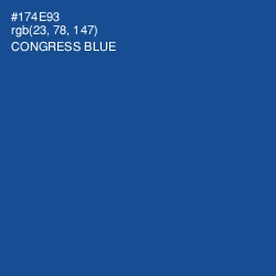 #174E93 - Congress Blue Color Image