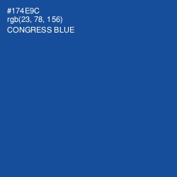 #174E9C - Congress Blue Color Image