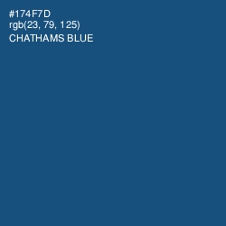 #174F7D - Chathams Blue Color Image