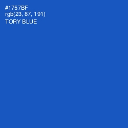 #1757BF - Tory Blue Color Image