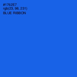 #1762E7 - Blue Ribbon Color Image