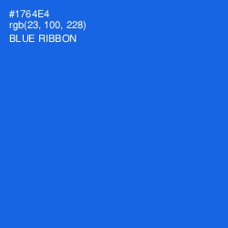 #1764E4 - Blue Ribbon Color Image