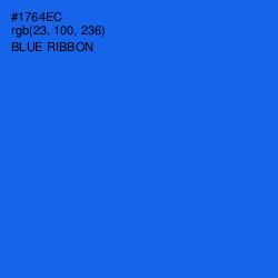 #1764EC - Blue Ribbon Color Image